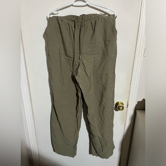 Flowy kaki pants - Picture 1 of 4
